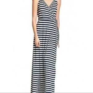 Old navy stripe tie waist maxi dress